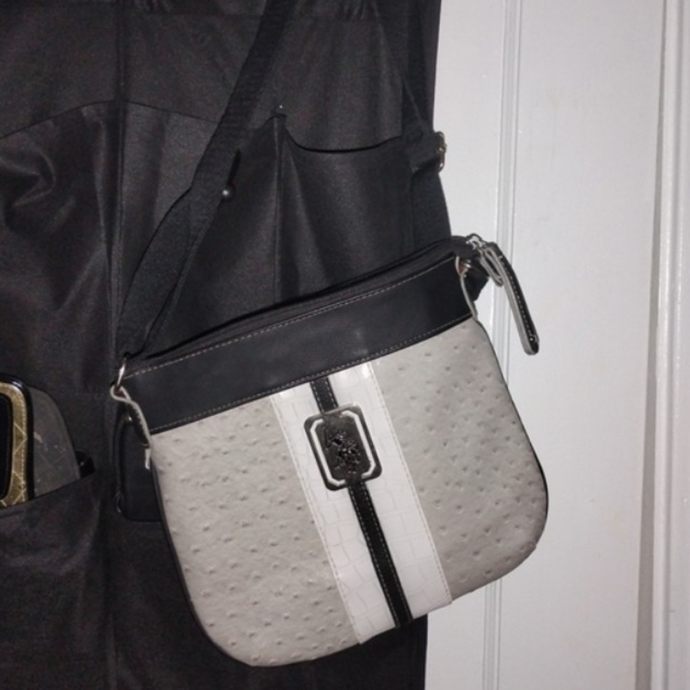 U.S. Polo Assn. Vintage Crossbody w/ Crocodile Leather